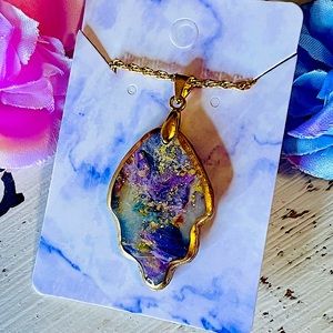 Handmade, polymer, clay necklace